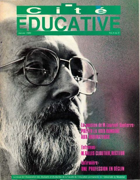 Couverture de Cité éducative, janvier 1989